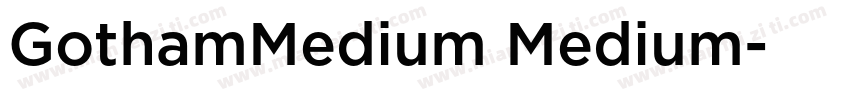 GothamMedium Medium字体转换